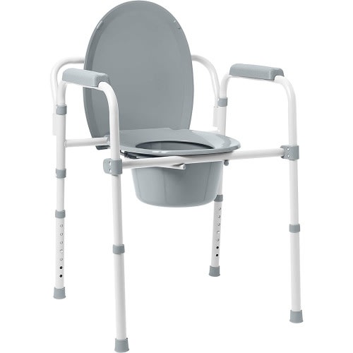 Light Weight Foldable Commode Seat With Potty And Tiolet Seat