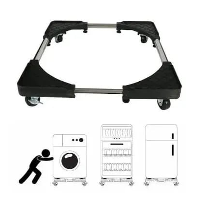 Base Stand With Wheels For Washing Machine And Refrigerator