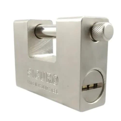 Fss Anti - Theft Armoured Padlock - 5 Keys Padlock - Rectangular