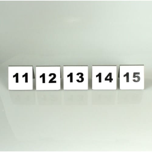 Stainless Steel Table Number - 1pc Set - 1- 20 Available