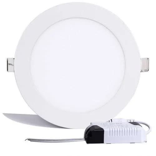 Led Panel Recessed Circular Light 6000k - 24w
