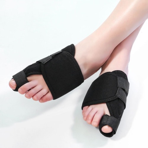 Orthopedic Sleeve Foot Wrap-  Support Toe Corrector Straightener With Splint -  1Pair