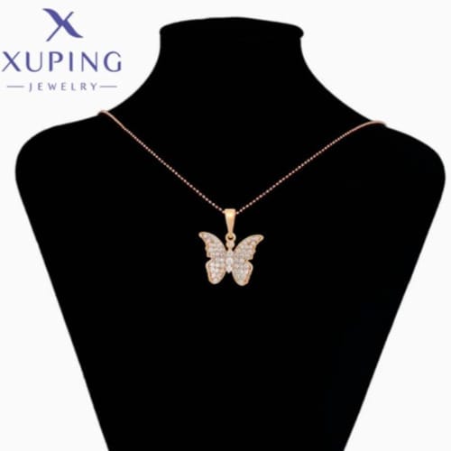 Romantic Insect Shape Gold Coloured Pendant