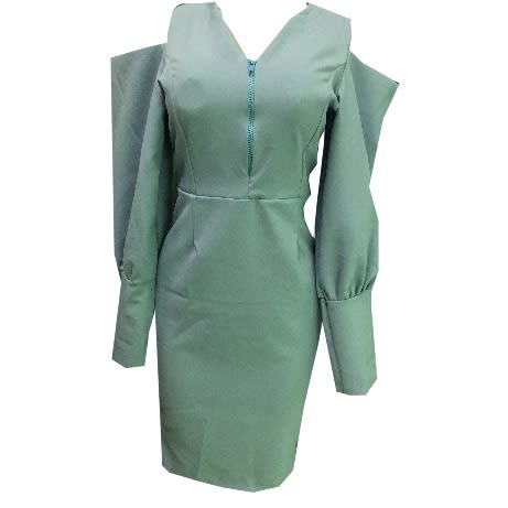 Stretchy Skye Blue Cooperate Gown