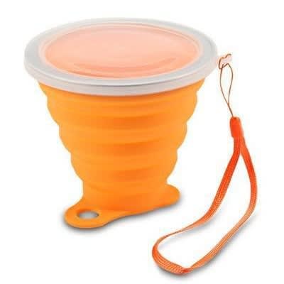 Collapsible Travel Cup / Foldable Cup - Orange