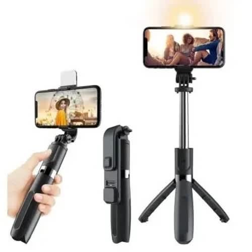 Selfie Stick Tripod Stand With Fill Light & Wireless Bluetooth Remote