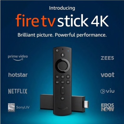 Fire Tv Stick 4k Streaming Media Player - With Alexa Voice Remote