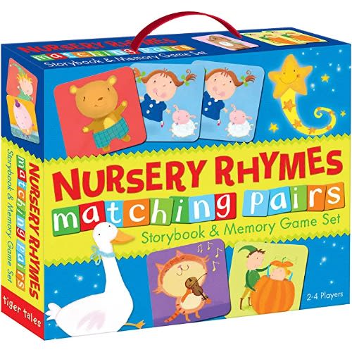 Nursery Rhymes Matching Pairs: Storybook & Memory Game Set