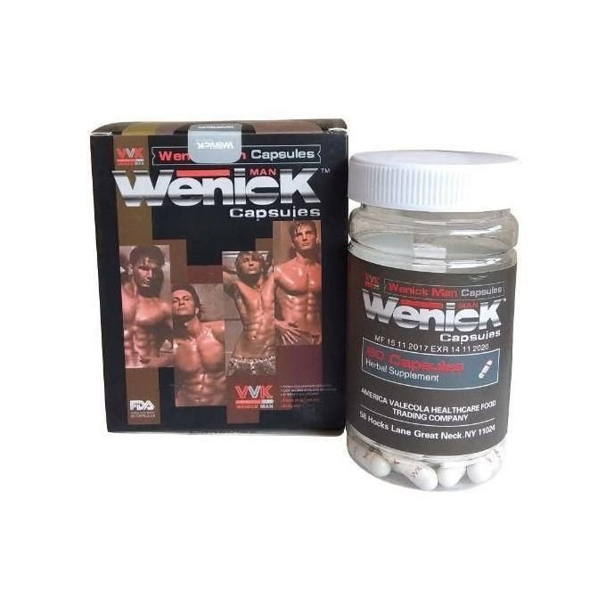 Wenick Man Peniss Enlargement/ Lengthening Herbal Supplement For Men (60 Capsules)
