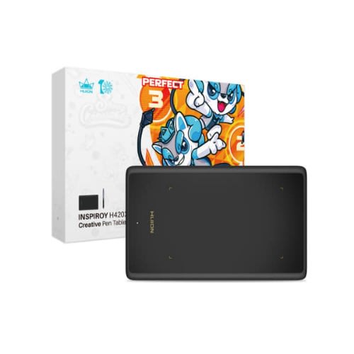 Inspiroy H420x Digital Graphic + Signature & Drawing Tablet - Black