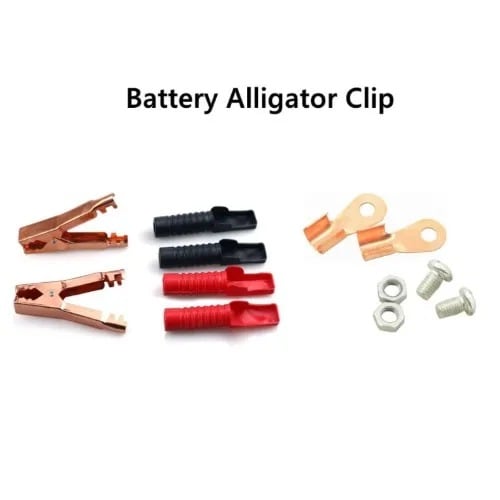Home Electrical Connection Alligator Crocodile Battery Clip - Red And Black
