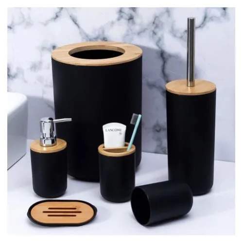 Bathroom And Toilet Accessories Set- 6 Pcs