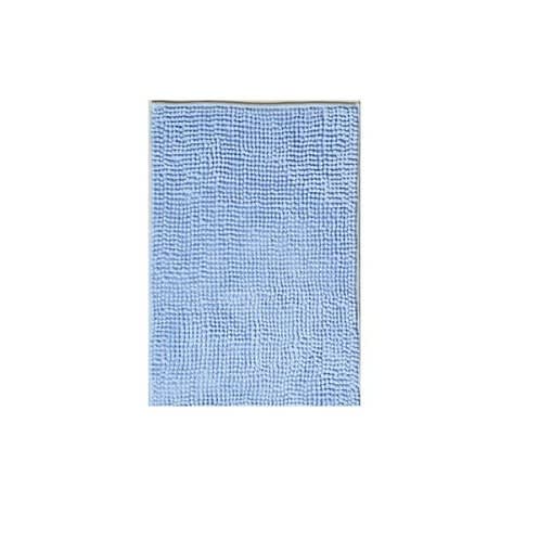 Extra Soft Chenille Bath Mat 40x60 Cm, Light Blue