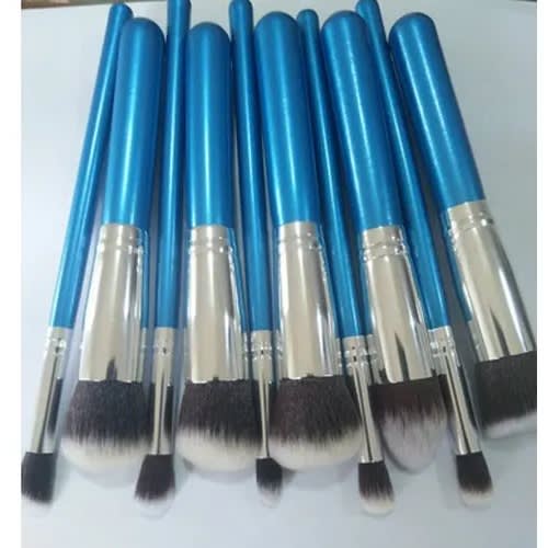 Pro Makeup Brushes Set - 10 Pcs