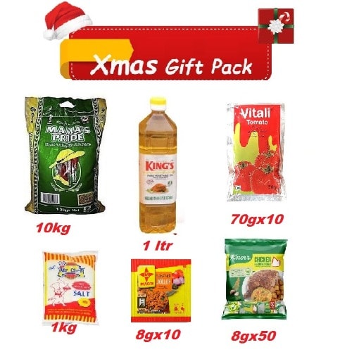 Mama's Pride Parboiled Rice 10kg+ Vegetable Oil, Salt, Knorr & Tomato Mix + Free Signature