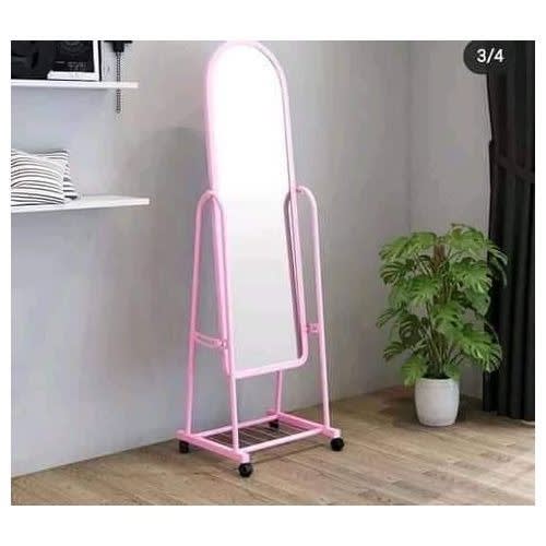 Standing Dressing Mirror - Pink