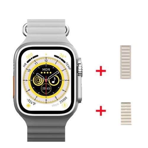 Js Ultra Smart Watch With Extra Strap -2.2" HD Screen  -Series 8
