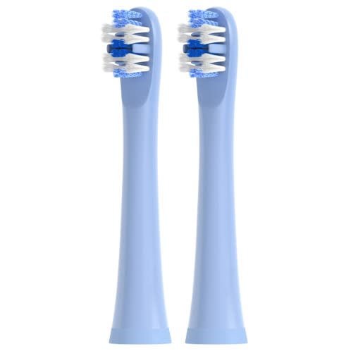 Hum Replacement Toothbrush Heads For Smart Toothbrush -Blue- 2 Pieces