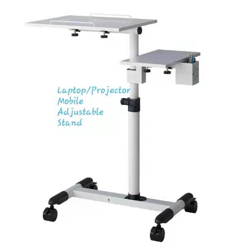 Multipurpose Adjustable Projector And Laptop Table - Black