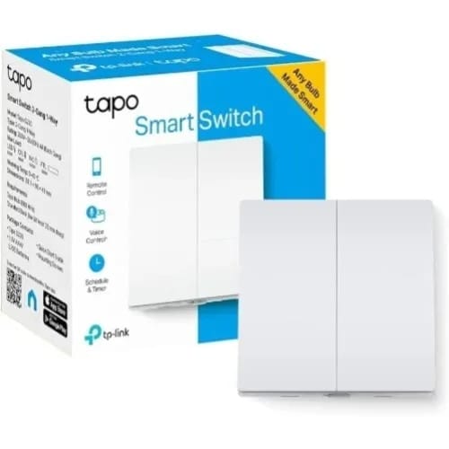 Smart Light Switch - 2 - Gang 1-way - Tapo S220