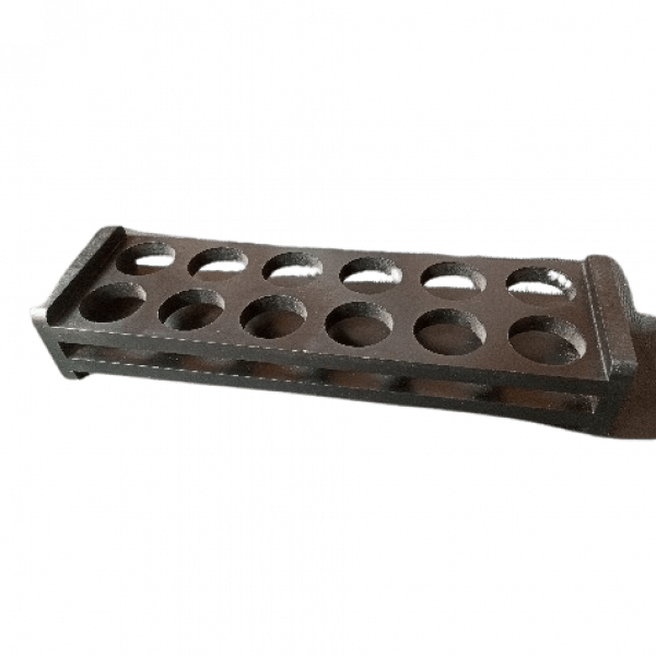 Black Bamboo Shot Glass Display Rack - 12