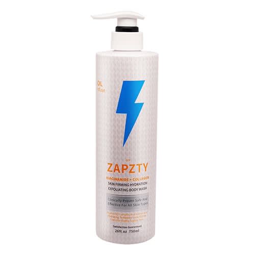 Zapzty Niacinamide + Collagen Skin Firming Hydration Exfoliating Body Wash - 750ml