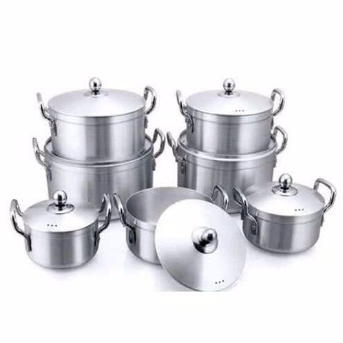 7 Set Of Aluminium Cooking Pots