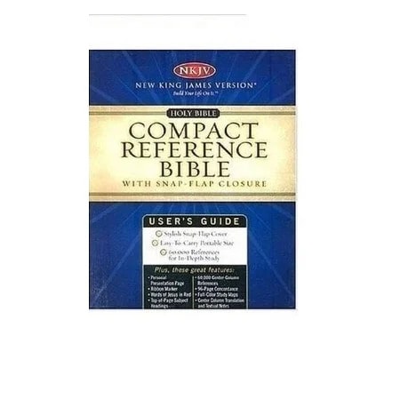 Holy Bible Compact Reference Edition With Snap - Flap Closure Nkjv