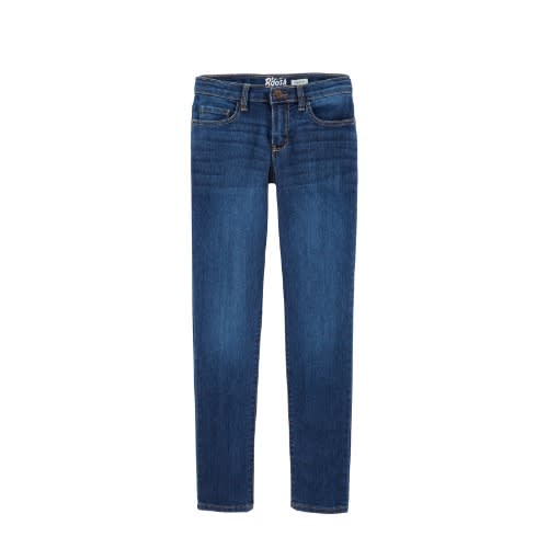 Girls Basic Super Skinny Jeans In Marine Blue
