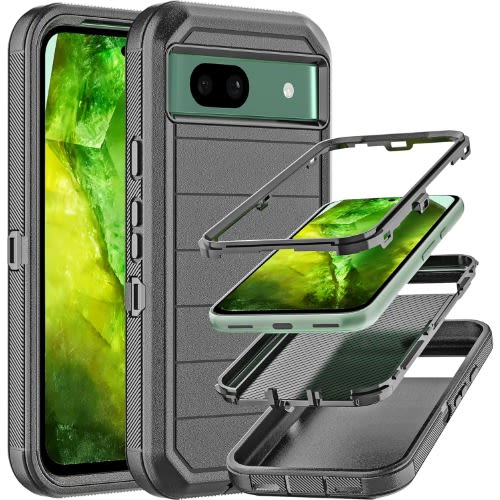 Rugged Case With Inbuilt Screen Protector For Google Pixel 8a