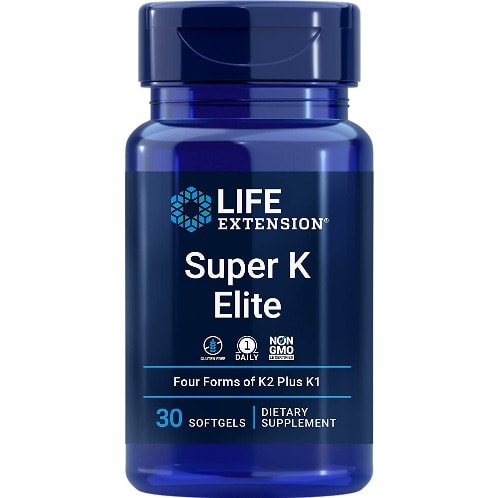 Super K Elite &ndash; Complete Vitamin K Formula For Healthy Bones & Arteries - 30 Softgels
