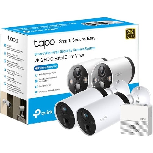 Tapo C420s2 Smart Wire-free Security Camera System - 2-camera System