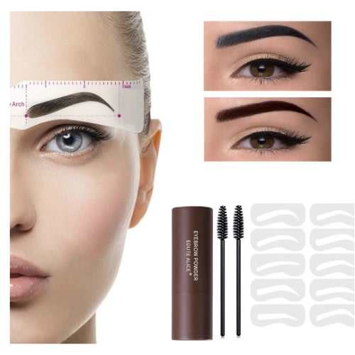 Eyebrow Stamp Makeup Kit With Cards