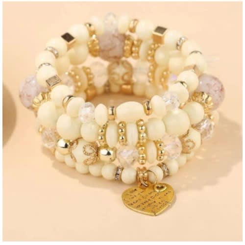 Bohemian Unisex Stone Bracelet 4pcs