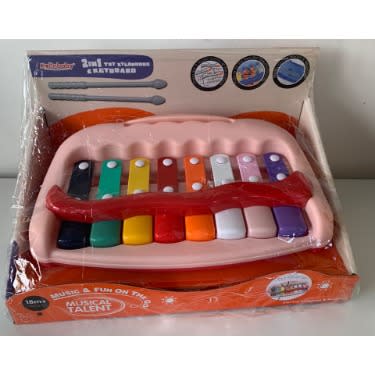 Kolinbaby 2-in-1 Toy Xylophone & Keyboard - Pink