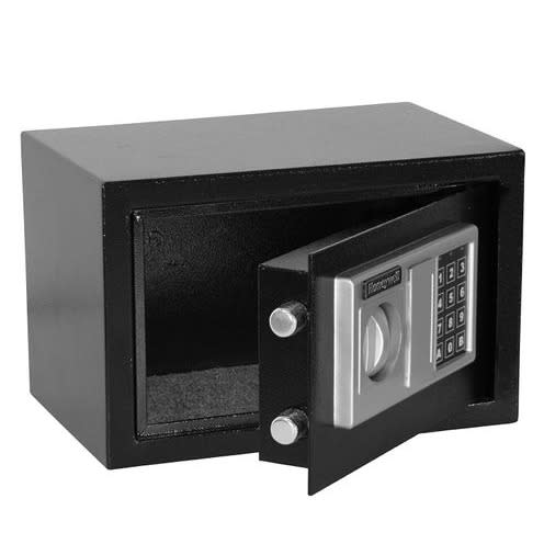 Digital Safe Box With Key And Combination