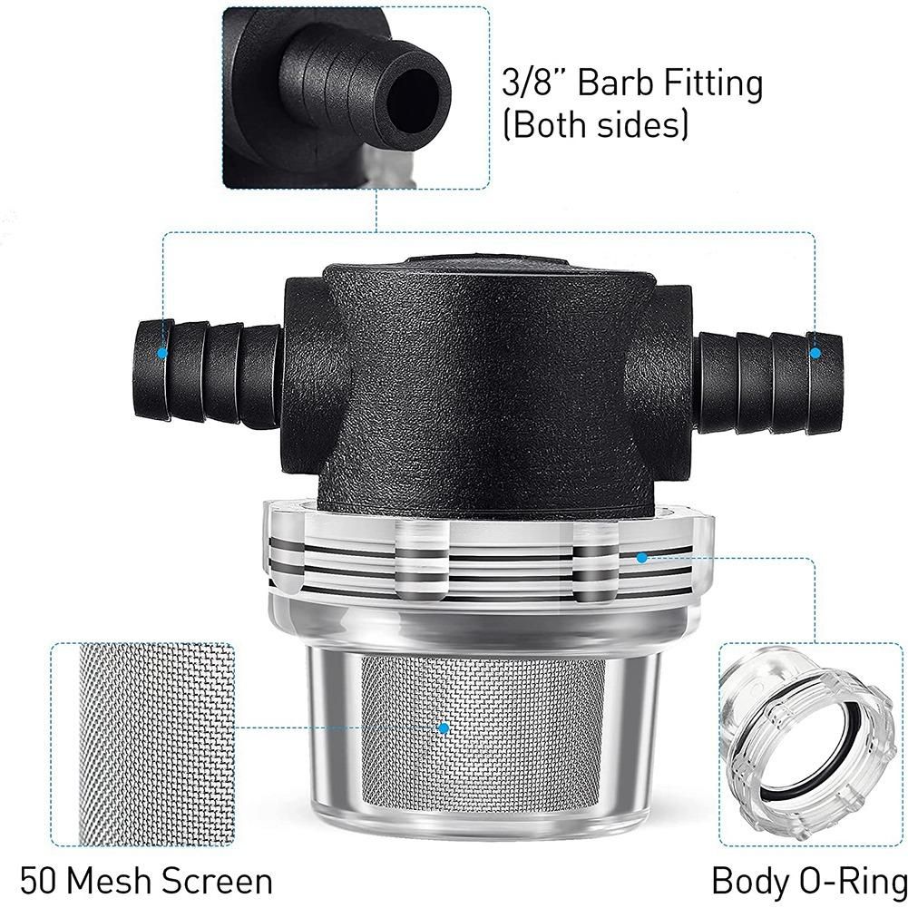 M METERXITY 3-Pack Water Pump Strainer With 100 Mesh Stainless Steel Filter Screen, 3/4