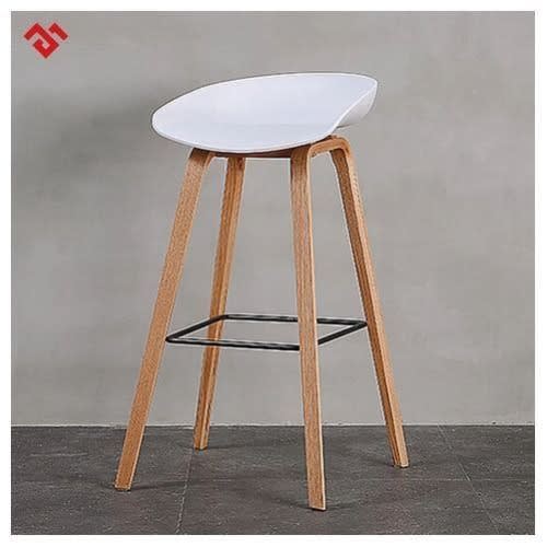 Wood Nordic High Kitchen Island Design Bar Stools