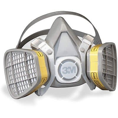 3m Half Face Respirator With Catridge Model 6300