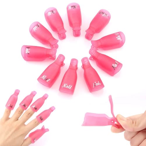 Finger Nail Polish Removal -Pink -10pieces