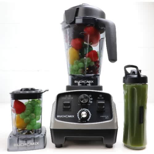 Buchymix Super Upgraded Turbocrush High Performance Blender - 3L - 2200W - Silver