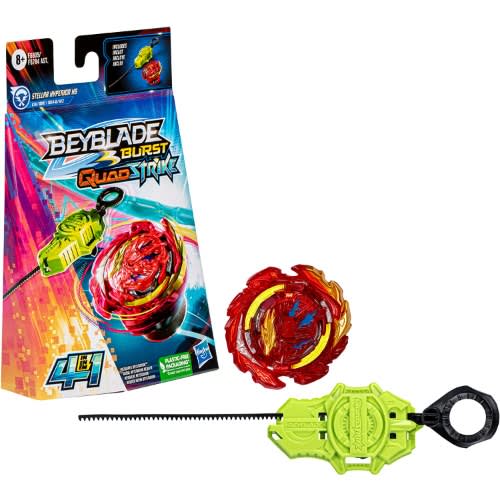 Beyblade Burst Quadstrike Stellar Hyperion H8 Spinning Top Starter With Launcher