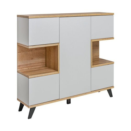 Chest Of Drawers - Pearl Gray  & Oak