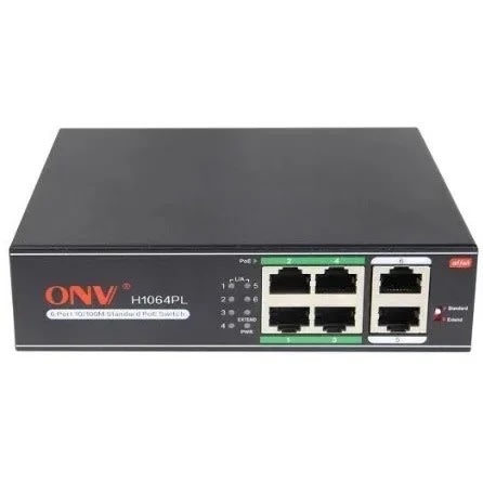 Poe Switch - Onv-h1064pl - 4 Port - 10/100mbps