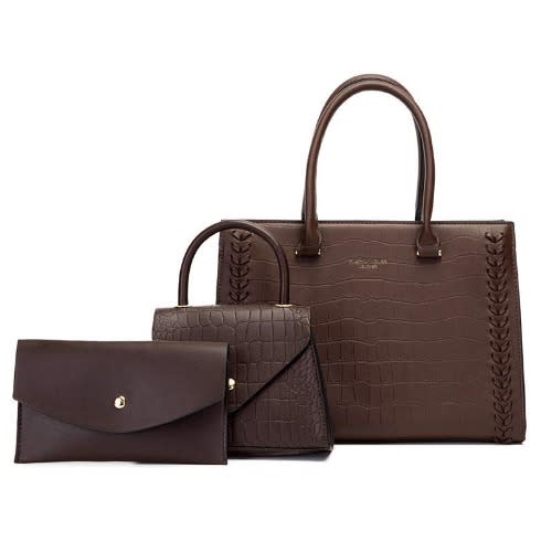 Ladies 3in1 Large Capacity Bag - Chocolate