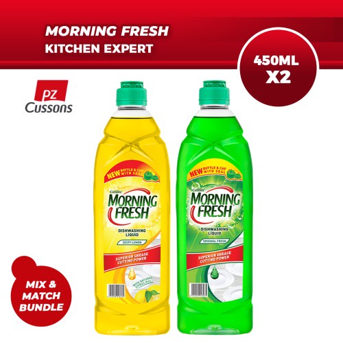 Mix & Match Bundle - Zesty Lemon & Original Dish Washing Liquid - 450ml Each