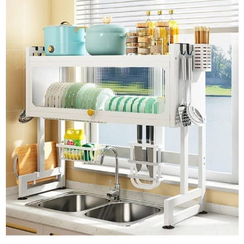 Over The Sink Cabinet Plate Rack Dish Drainer 65cm