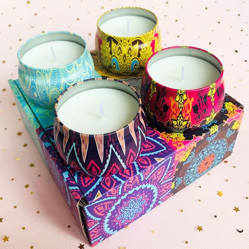 Aromatherapy Multicolour Soy Wax Scented Candles -124g
