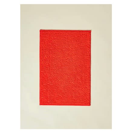 Chenille Bath Mat  - 40x60 Cm - Red
