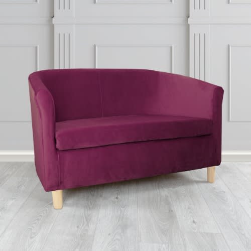 Double Fabric Seaters Sofa Tub - Purple Armchair/ Bucket Chair